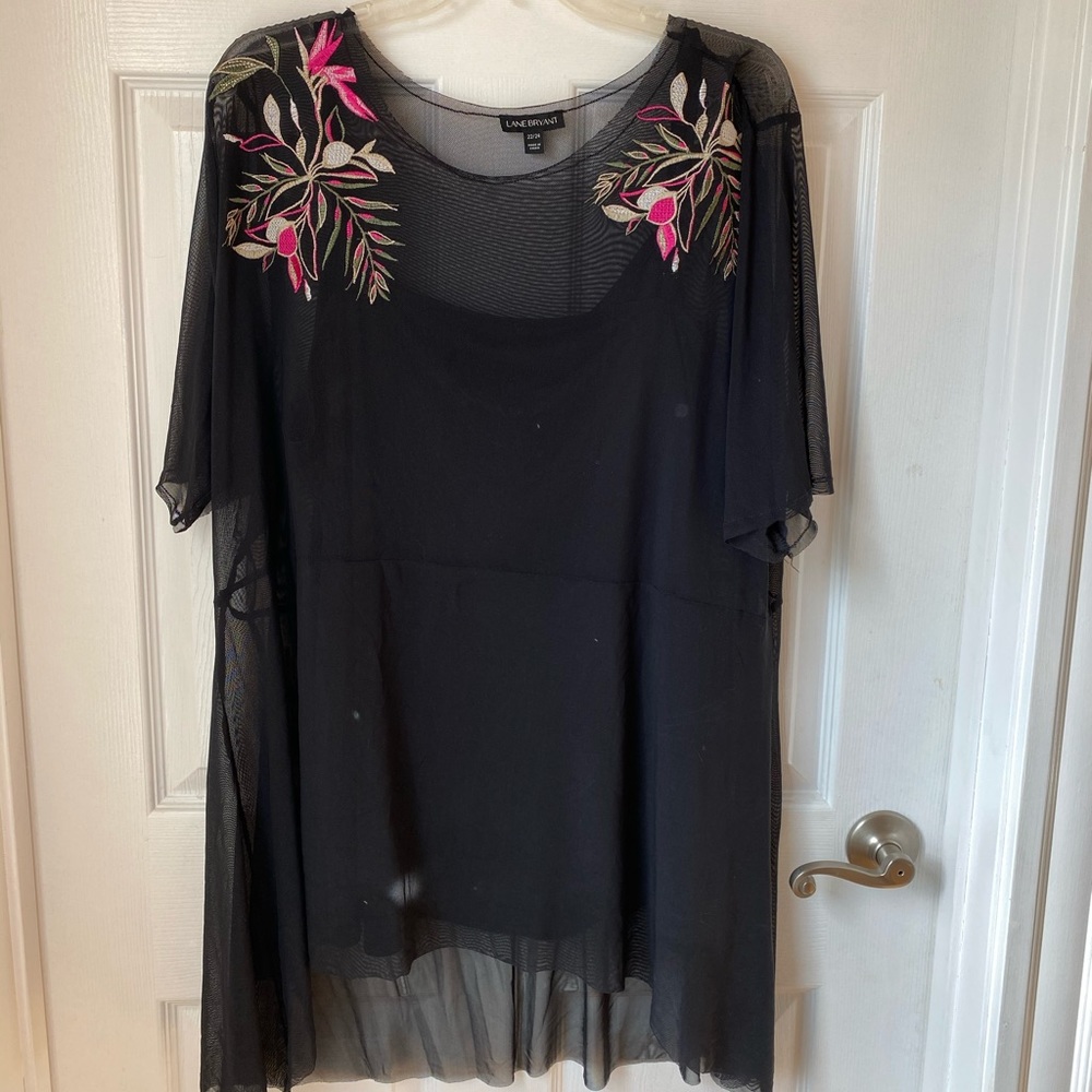Lane Bryant Embroidery embellished Blouse 22/24